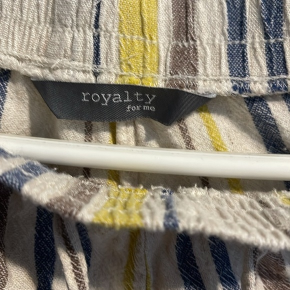 Striped Kids Bottoms in Yellow and Blue - Picture 2 of 3